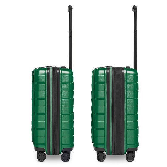 Bergpfeil Travel 4 kółka Walizka kabinowa 55 cm Komora na laptopa z funkcją poszerzenia