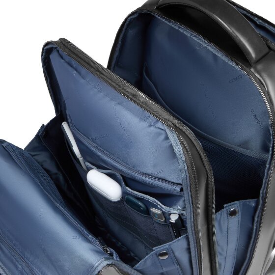 Piquadro Blue Square Plecak Skórzany 42 cm Komora na laptopa