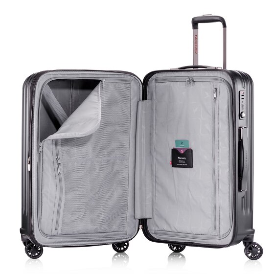Pack Easy Genius 4 kółka Walizka M 66 cm z plisą rozprężną