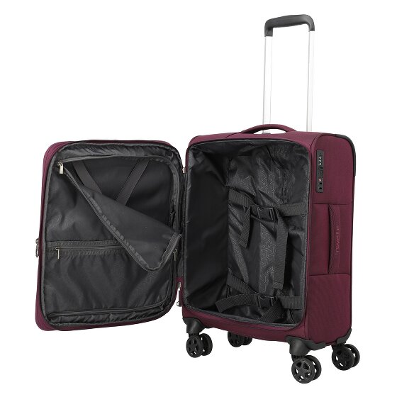 Travelite Cubis 4 kółka Walizka kabinowa S 55 cm z funkcją poszerzenia