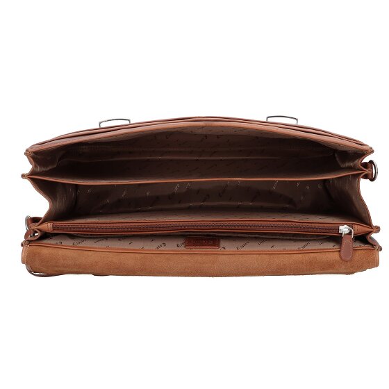 Esquire Dallas Teczka Skórzany 42 cm Komora na laptopa