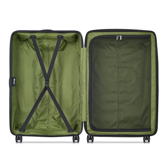 Jeep JH004C 4 kółka Walizka 80 cm z plisą rozprężną