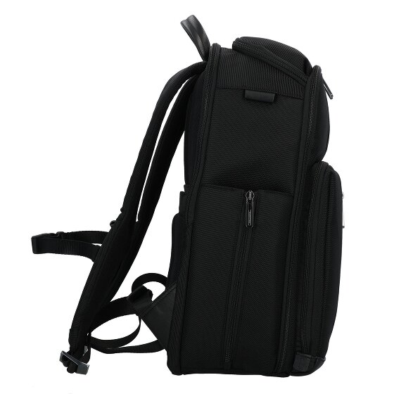 Piquadro Krótki plecak podróżny skórzany 43 cm przegroda na laptopa