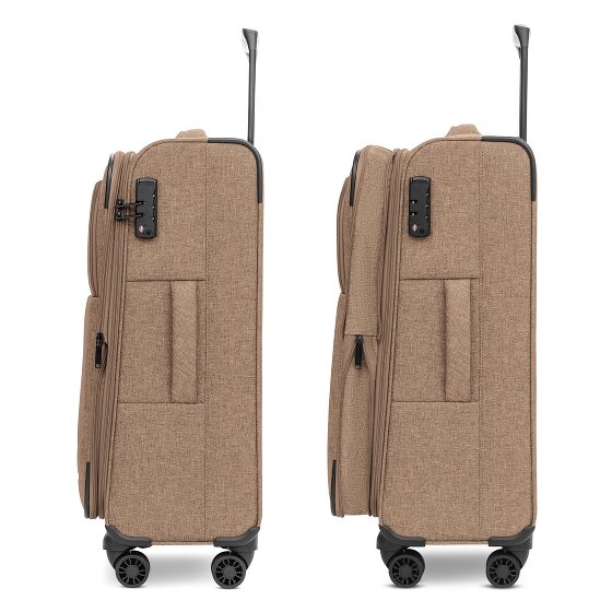 Redolz Essentials 12 MEDIUM – walizka na 4 kółkach, 67 cm, z funkcją poszerzenia kieszeni