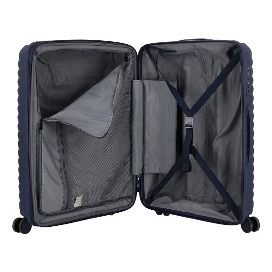 d&n Travel Line 4500 4 kółka Walizka M 65 cm z plisą rozprężną