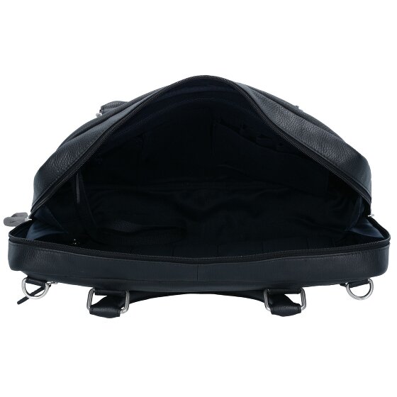 Leonhard Heyden Berlin Teczka Skórzany 38 cm Komora na laptopa