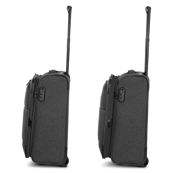 Redolz Essentials 12 2 kółka Walizka kabinowy S 55 cm z plisą rozprężną