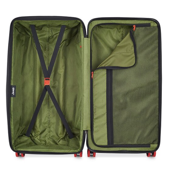 Jeep JH002B 4 kółka Walizka 80 cm z plisą rozprężną