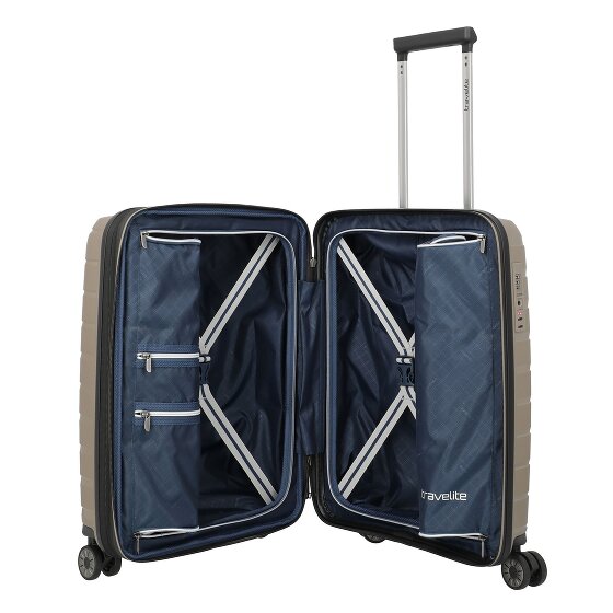 Travelite Air Base 4 kółka Walizka kabinowy 55 cm z plisą rozprężną