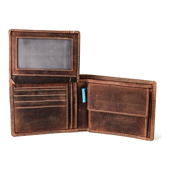 Jack Kinsky Baltimore 101 Portfel Ochrona RFID Skórzany 13 cm