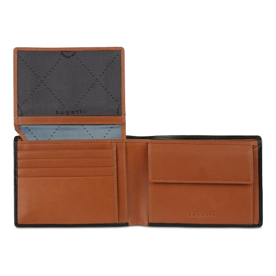 bugatti Roccia Portfel Ochrona RFID Skórzany 12.5 cm