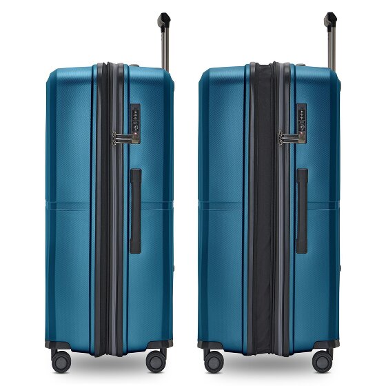 Pactastic Kolekcja 01 Zestaw walizek na 4 kółkach, 3 sztuki, z elastycznym zagięciem