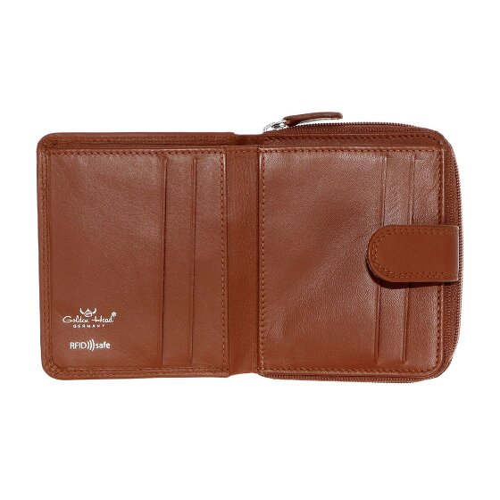 Golden Head Polo Portfel Ochrona RFID Skóra 10.5 cm