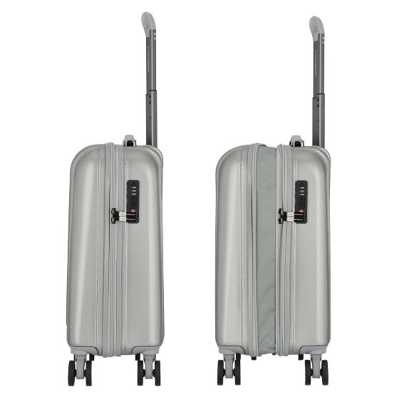 Polestream Moonrock 4 kółka Walizka kabinowy S 55 cm z plisą rozprężną