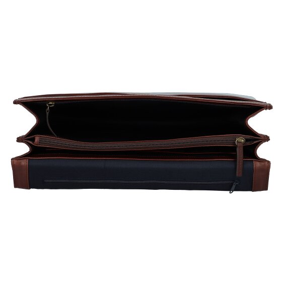 Leonhard Heyden Skórzana teczka Cambridge z przegrodą na laptopa 40 cm