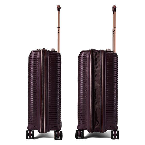 Polestream Paris 4 kółka Walizka kabinowy 55 cm z plisą rozprężną