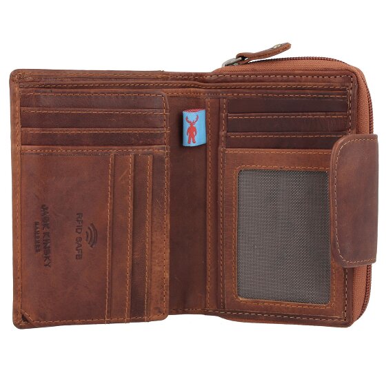 Jack Kinsky Monterey Portfel Ochrona RFID Skórzany 10 cm