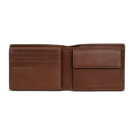 bugatti Due Portfel Ochrona RFID Skórzany 11.5 cm