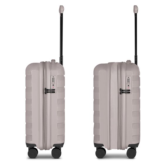 d&n South Dakota 4 kółka Walizka kabinowy S 55 cm z plisą rozprężną