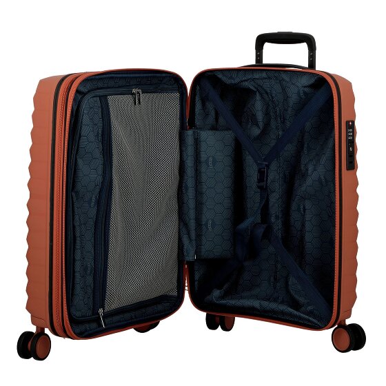 Jump Xwave 4 kółka Walizka kabinowy 55 cm z plisą rozprężną