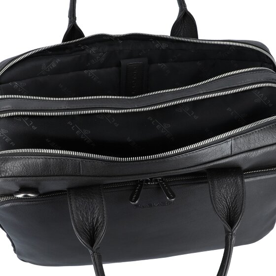 Plevier Vintage Larry Teczka Skórzany 40 cm Komora na laptopa