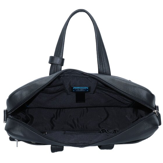 Piquadro Teczka skórzana 44 cm przegroda na laptopa