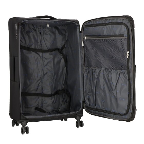 d&n Travel Line 9504 4 kółka Walizka L 76 cm z plisą rozprężną