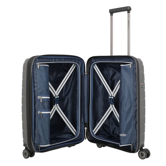 Travelite Air Base 4 kółka Walizka kabinowy 55 cm z plisą rozprężną