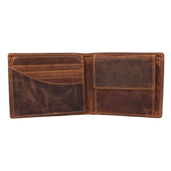 Greenburry Portfel vintage z wytłoczoną rybą 12 cm