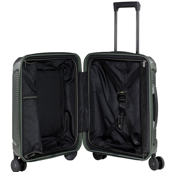 Travelite Millennium 4 kółka Walizka kabinowa 55 cm Komora na laptopa