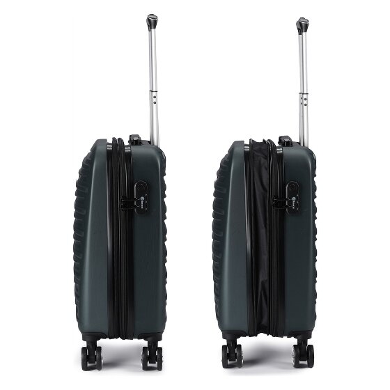 Benzi 5493 4 kółka Walizka kabinowy S 53 cm z plisą rozprężną