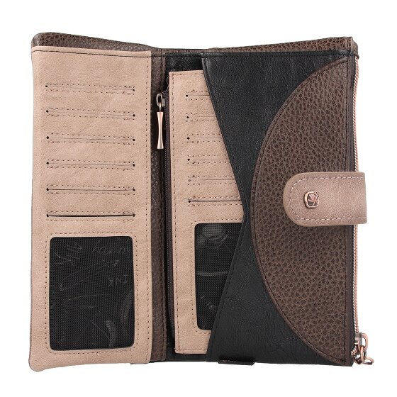 Anekke Shoen Black Portfel Ochrona RFID 20 cm