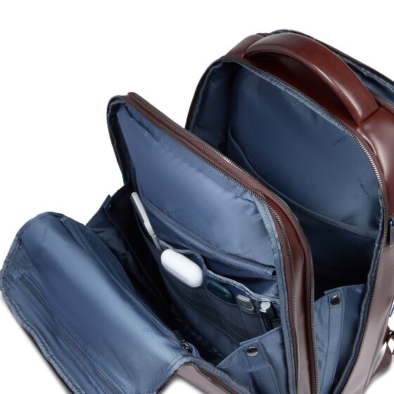 Piquadro Blue Square Plecak Skórzany 42 cm Komora na laptopa