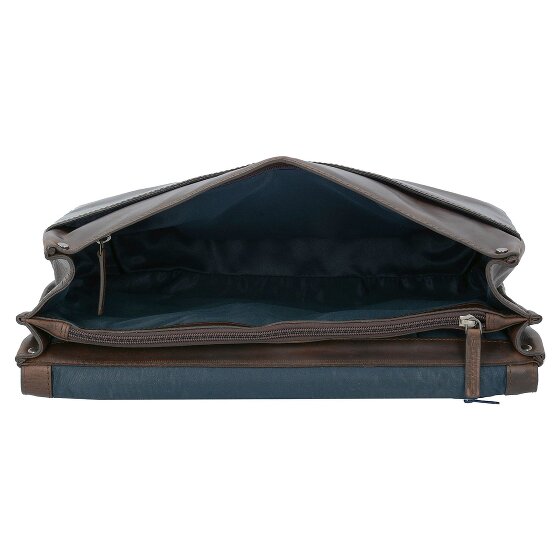 Leonhard Heyden Skórzana aktówka Roma 39 cm Komora na laptopa