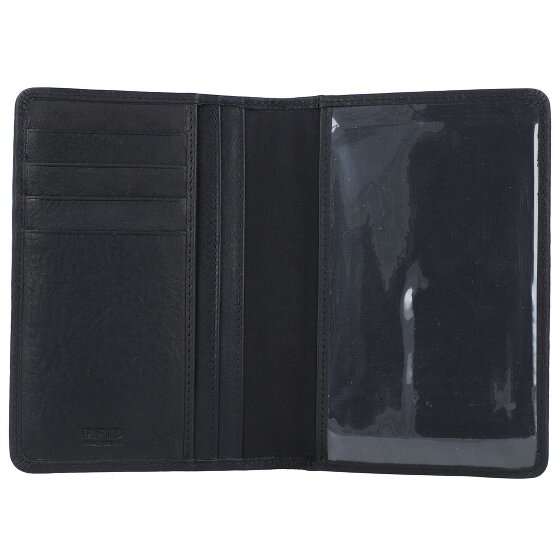 Burkely Skórzane etui na paszport RFID Antique Avery 10 cm