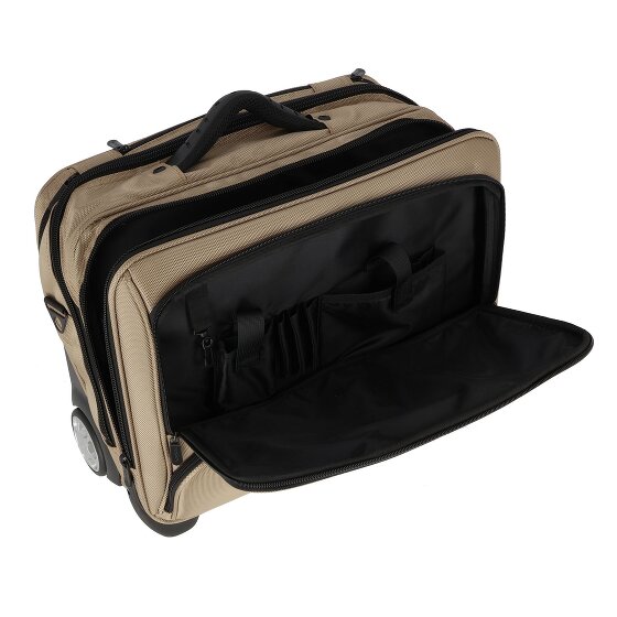 Dermata 2 kółka Walizka biznesowy 41 cm Komora na laptopa