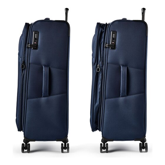 d&n Travel Line 9804 4 kółka Walizka L 78 cm z funkcją poszerzenia