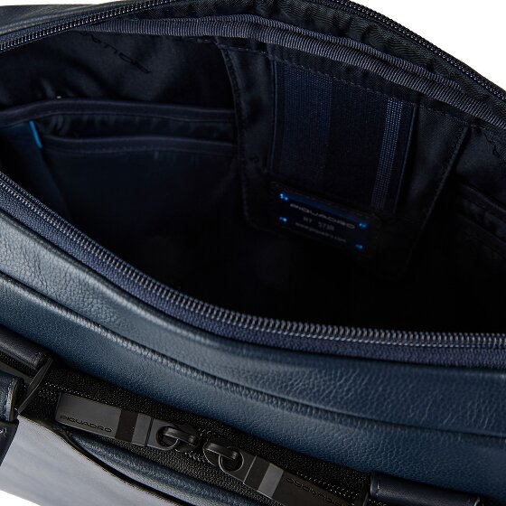 Piquadro Ael Teczka Skórzany 37 cm Komora na laptopa