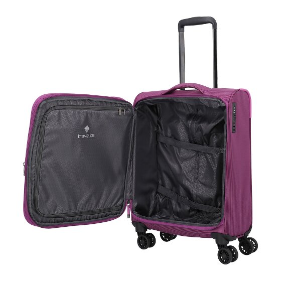 Travelite Corsiica 4 kółka Walizka kabinowy S 55 cm z plisą rozprężną