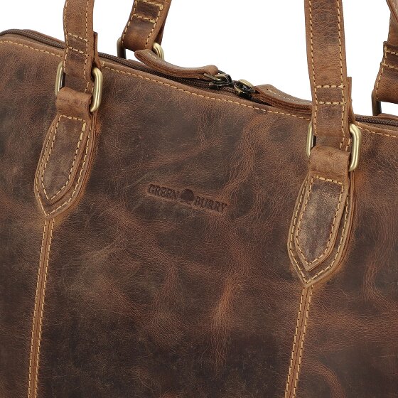 Greenburry Vintage Shopper Bag Skórzany 37 cm Komora na laptopa