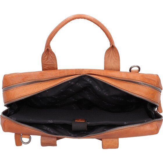 Plevier Rock Flint Teczka Ochrona RFID Skórzany 41 cm Komora na laptopa