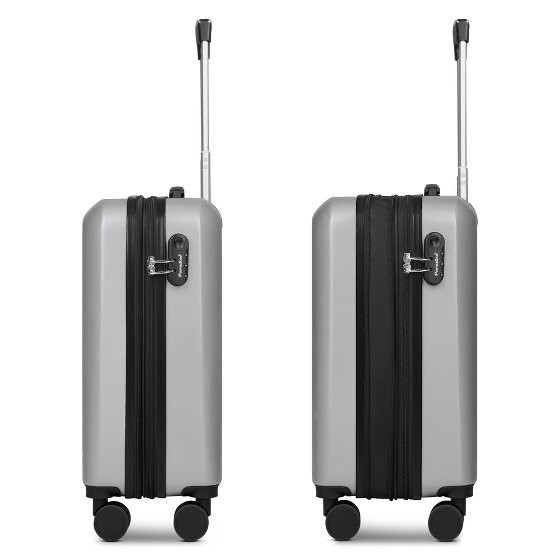 Check.In Paradise 2.0 4 kółka Walizka kabinowy S 55 cm z plisą rozprężną