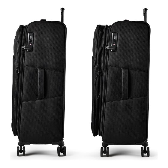 d&n Travel Line 9804 4 kółka Walizka L 78 cm z funkcją poszerzenia