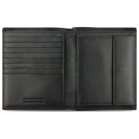 bugatti Super Slim Portfel Ochrona RFID Skórzany 10 cm