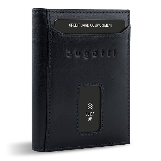 bugatti Secure Slim Portfel Ochrona RFID Skórzany 8 cm
