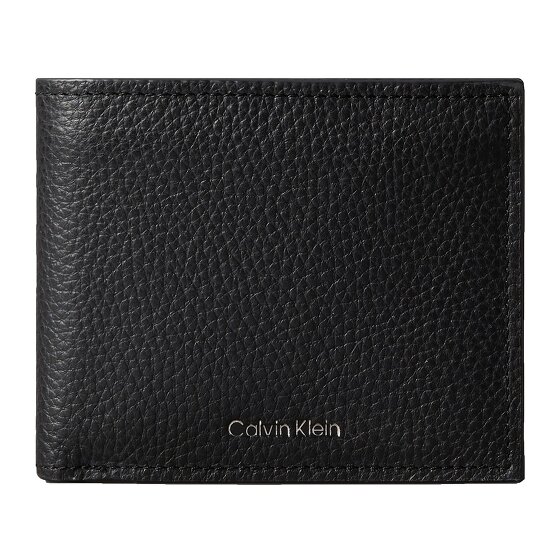 Calvin Klein CK Leather Portfel Ochrona RFID Skórzany 11 cm