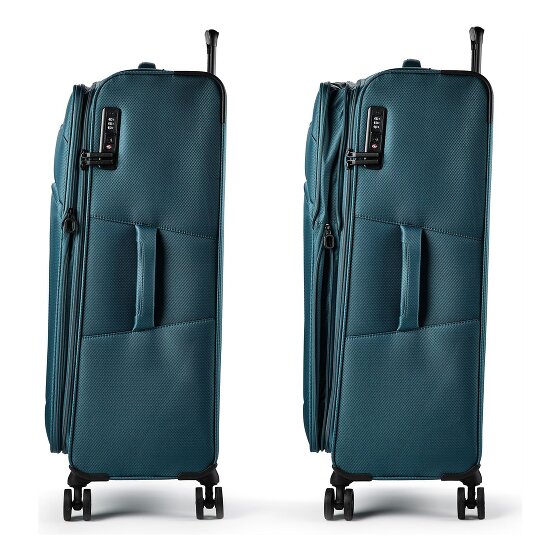 d&n Travel Line 9804 4 kółka Walizka L 78 cm z funkcją poszerzenia