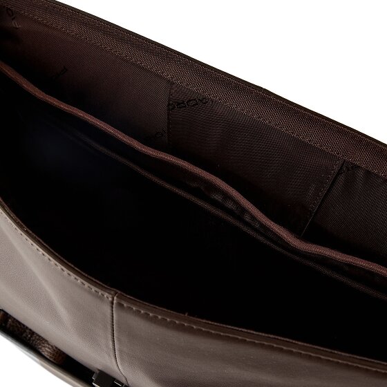 Piquadro Teczka Skórzany 42 cm Komora na laptopa