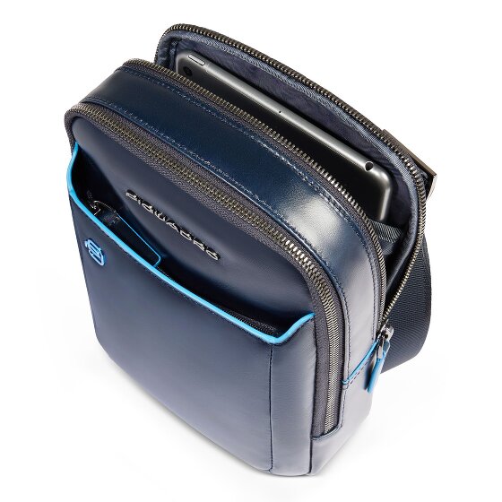 Piquadro Blue Square Mini Torba Torba na ramię Skórzany 17 cm