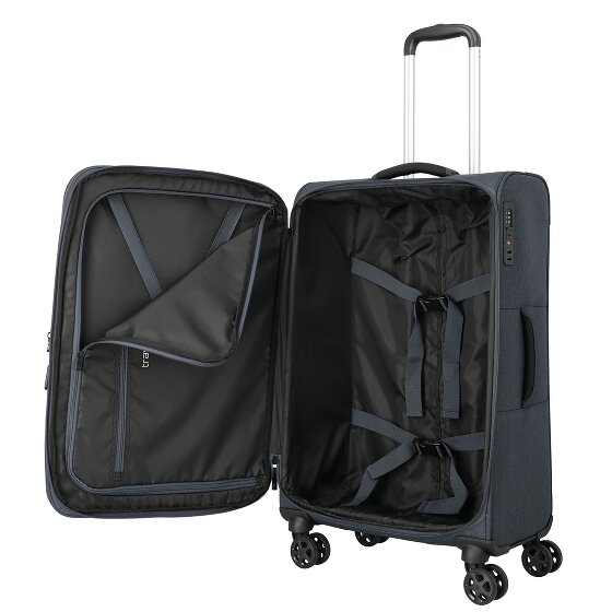 Travelite Kick Off 4 kółka Walizka M 67 cm z funkcją poszerzenia